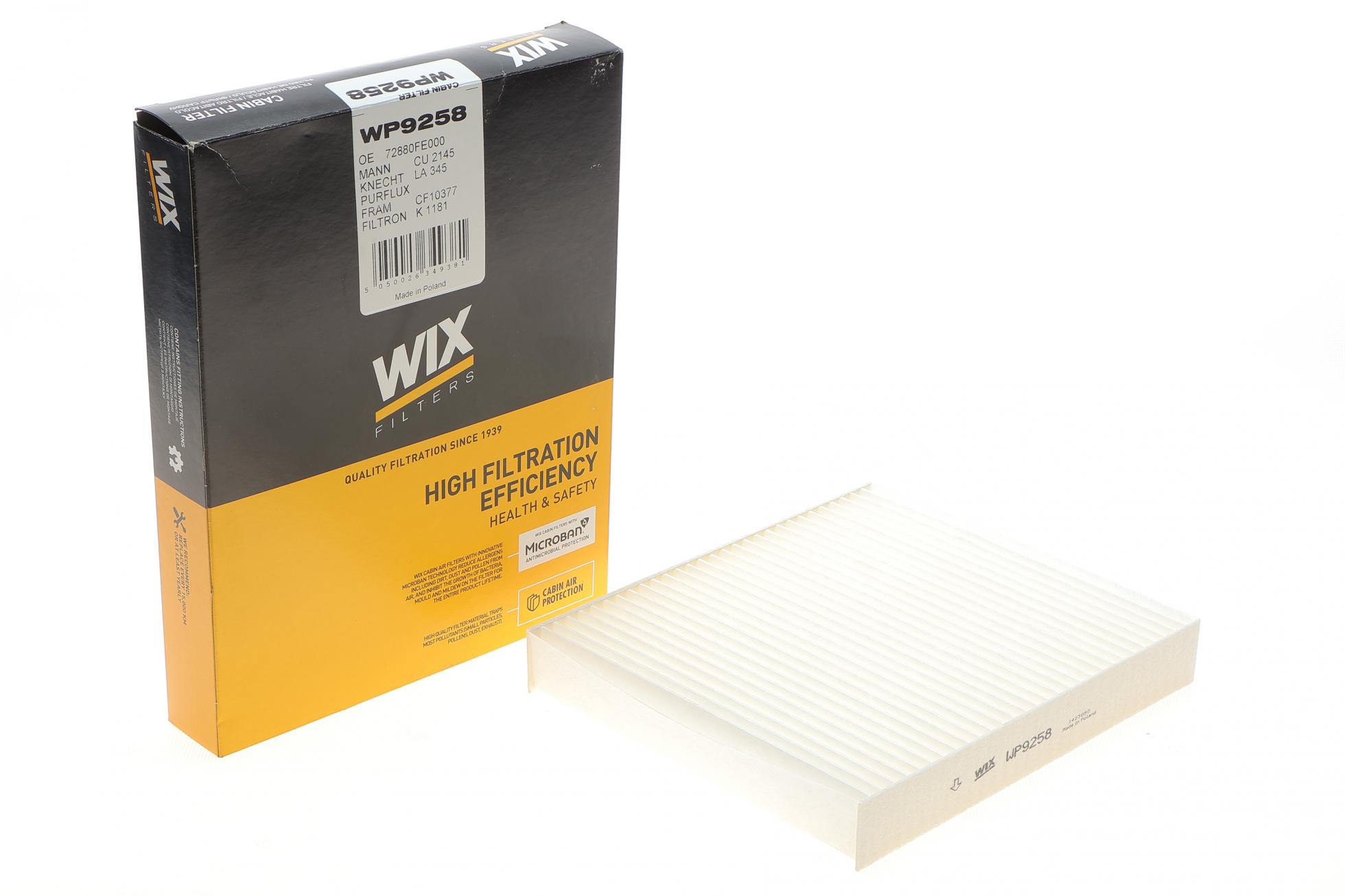 WP9258 WIX FILTERS